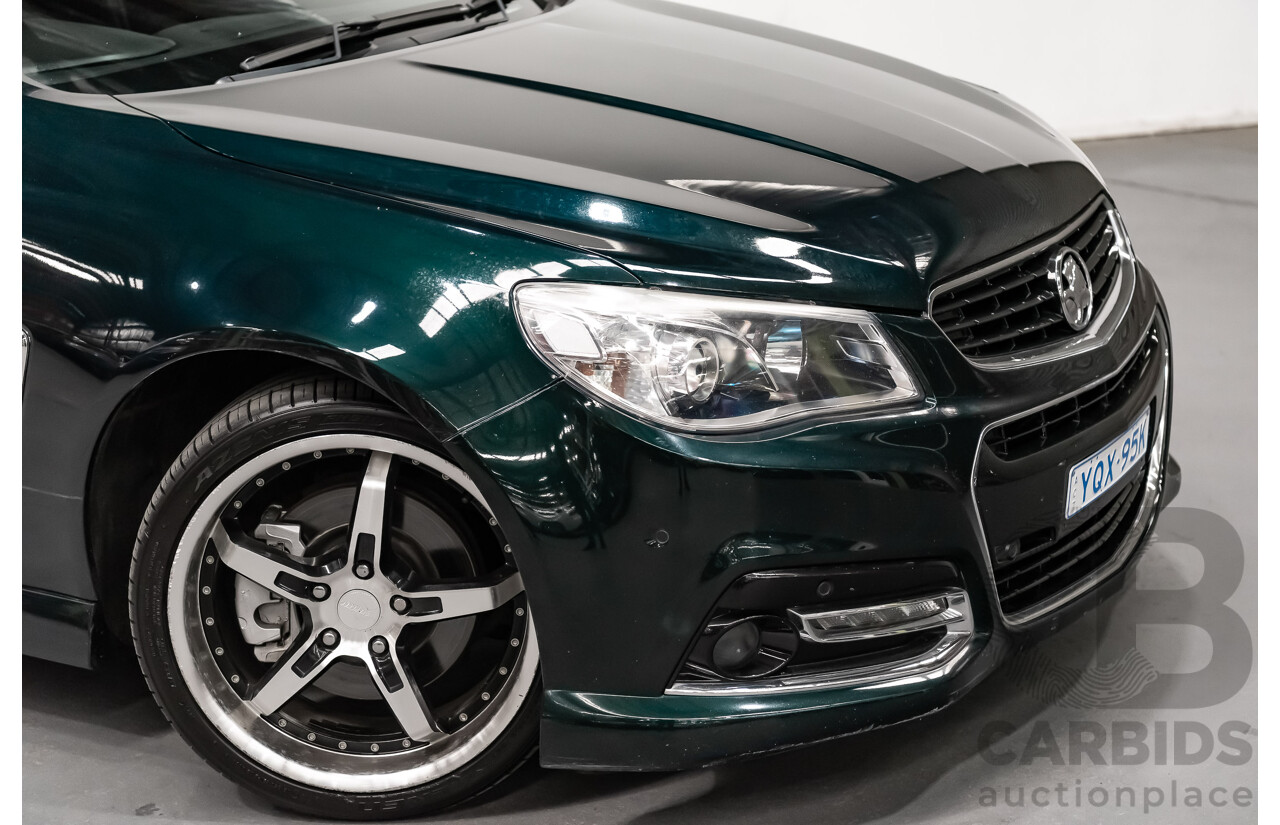 4/2014 Holden Commodore SS-V VF Utility Regal Peacock Metallic Green V8 6.0L