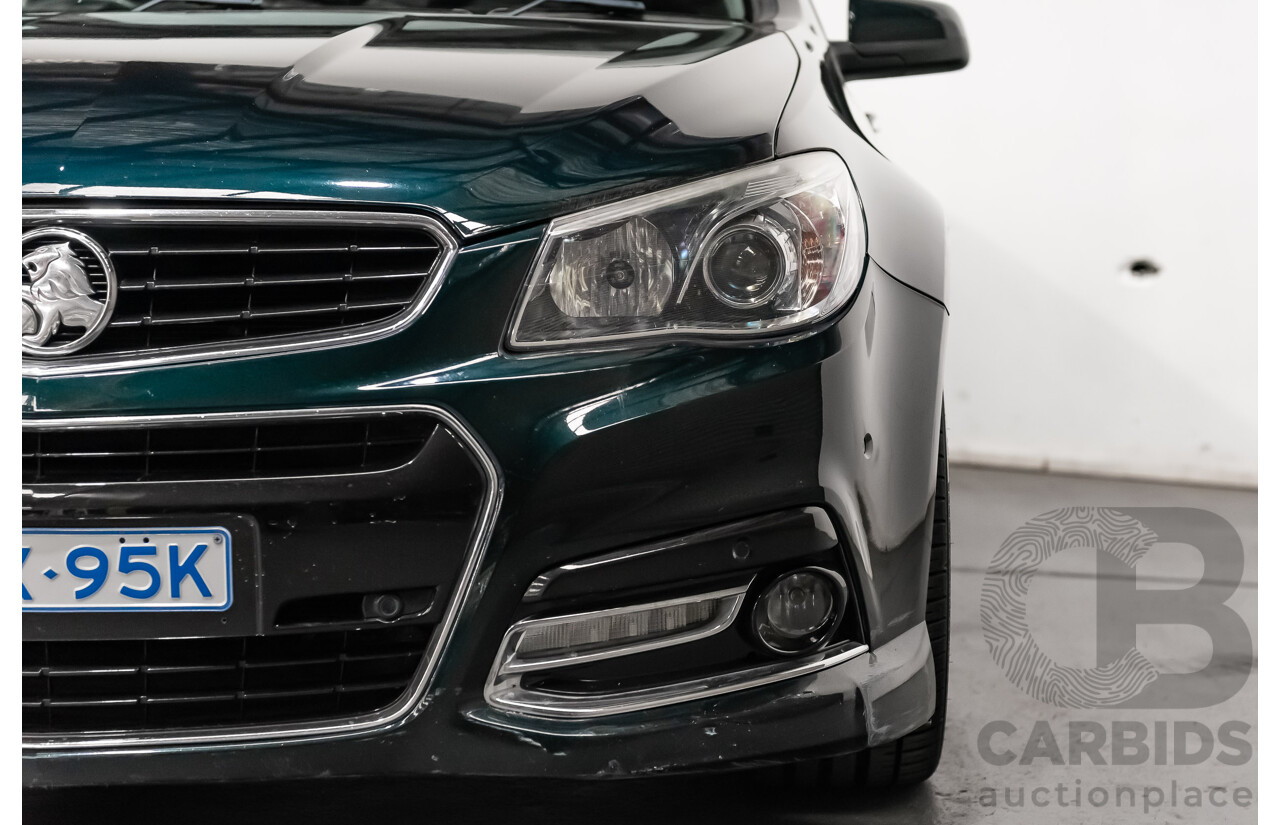 4/2014 Holden Commodore SS-V VF Utility Regal Peacock Metallic Green V8 6.0L