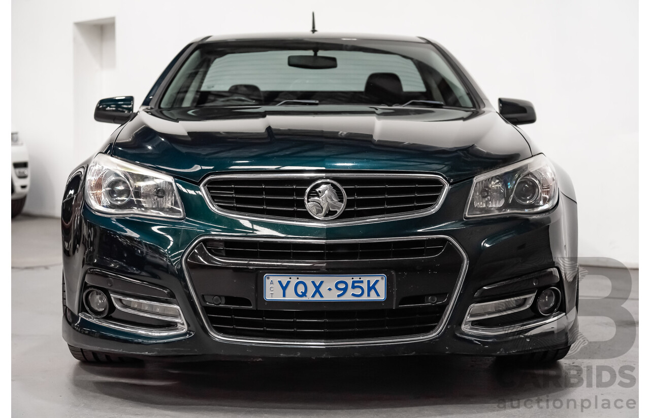 4/2014 Holden Commodore SS-V VF Utility Regal Peacock Metallic Green V8 6.0L