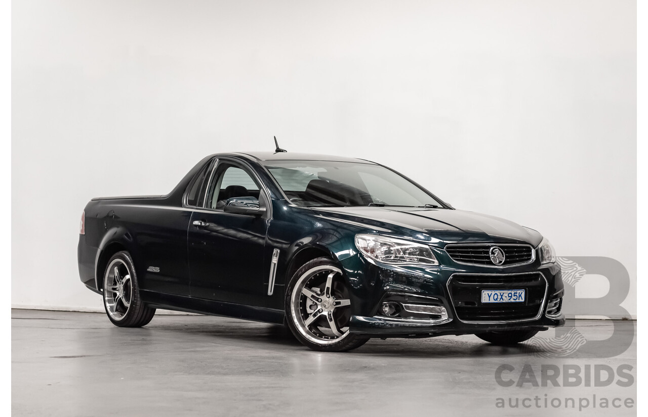 4/2014 Holden Commodore SS-V VF Utility Regal Peacock Metallic Green V8 6.0L