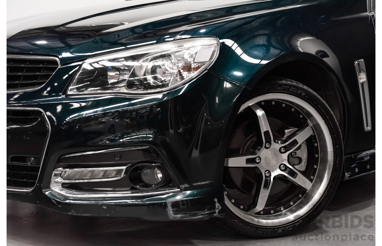 4/2014 Holden Commodore SS-V VF Utility Regal Peacock Metallic Green V8 6.0L