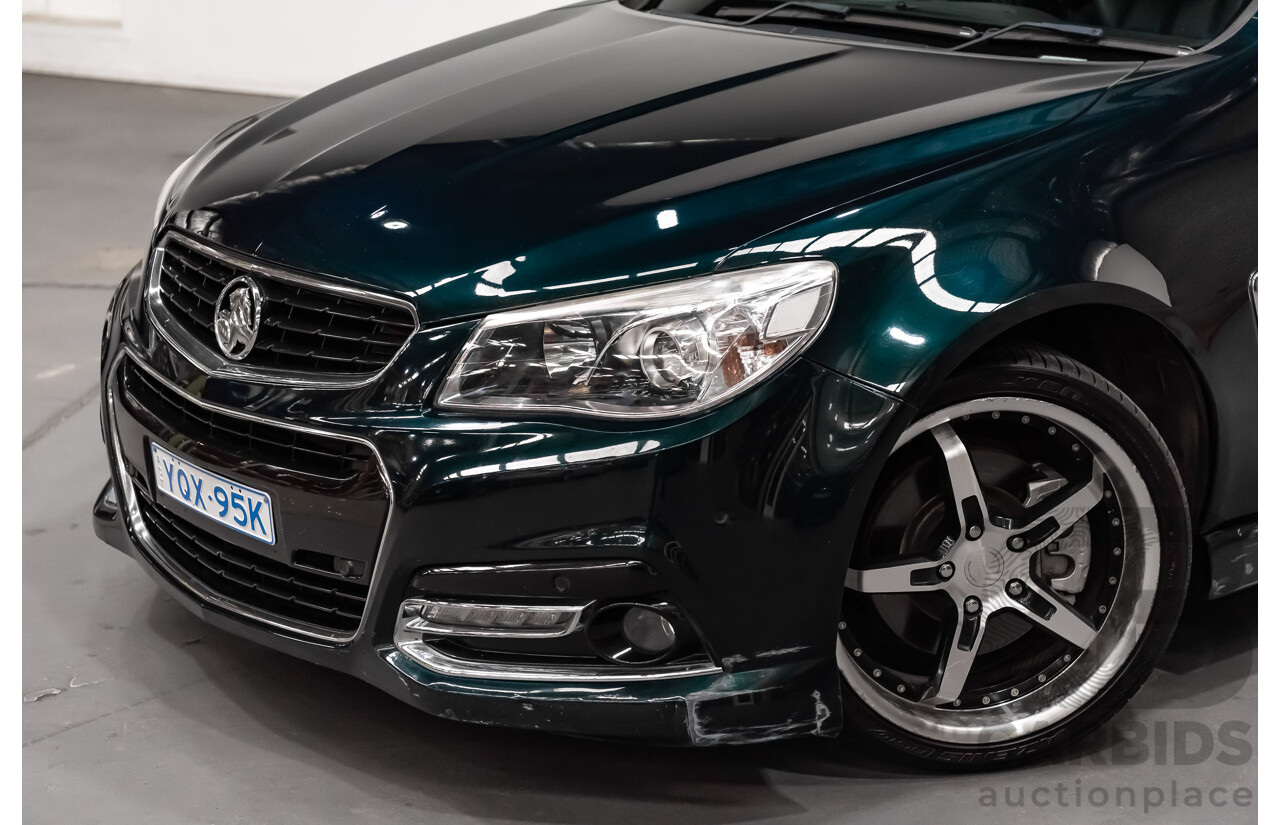 4/2014 Holden Commodore SS-V VF Utility Regal Peacock Metallic Green V8 6.0L