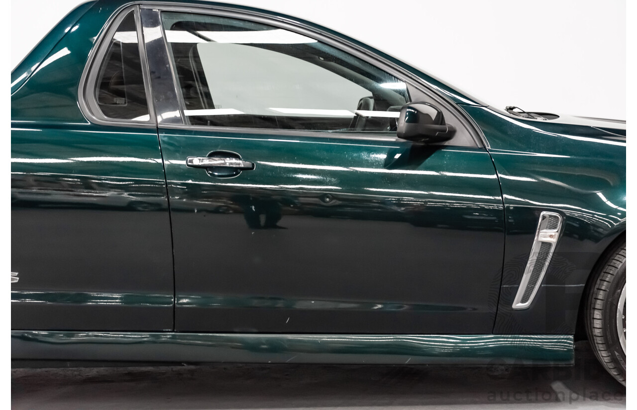 4/2014 Holden Commodore SS-V VF Utility Regal Peacock Metallic Green V8 6.0L