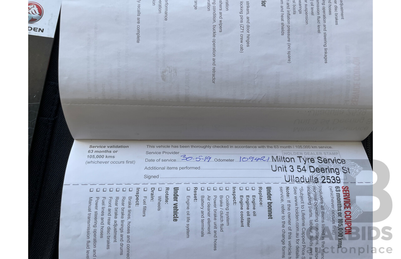 3/2016 Holden Colorado LS (4x4) RG MY15 C/Chas White 2.8L