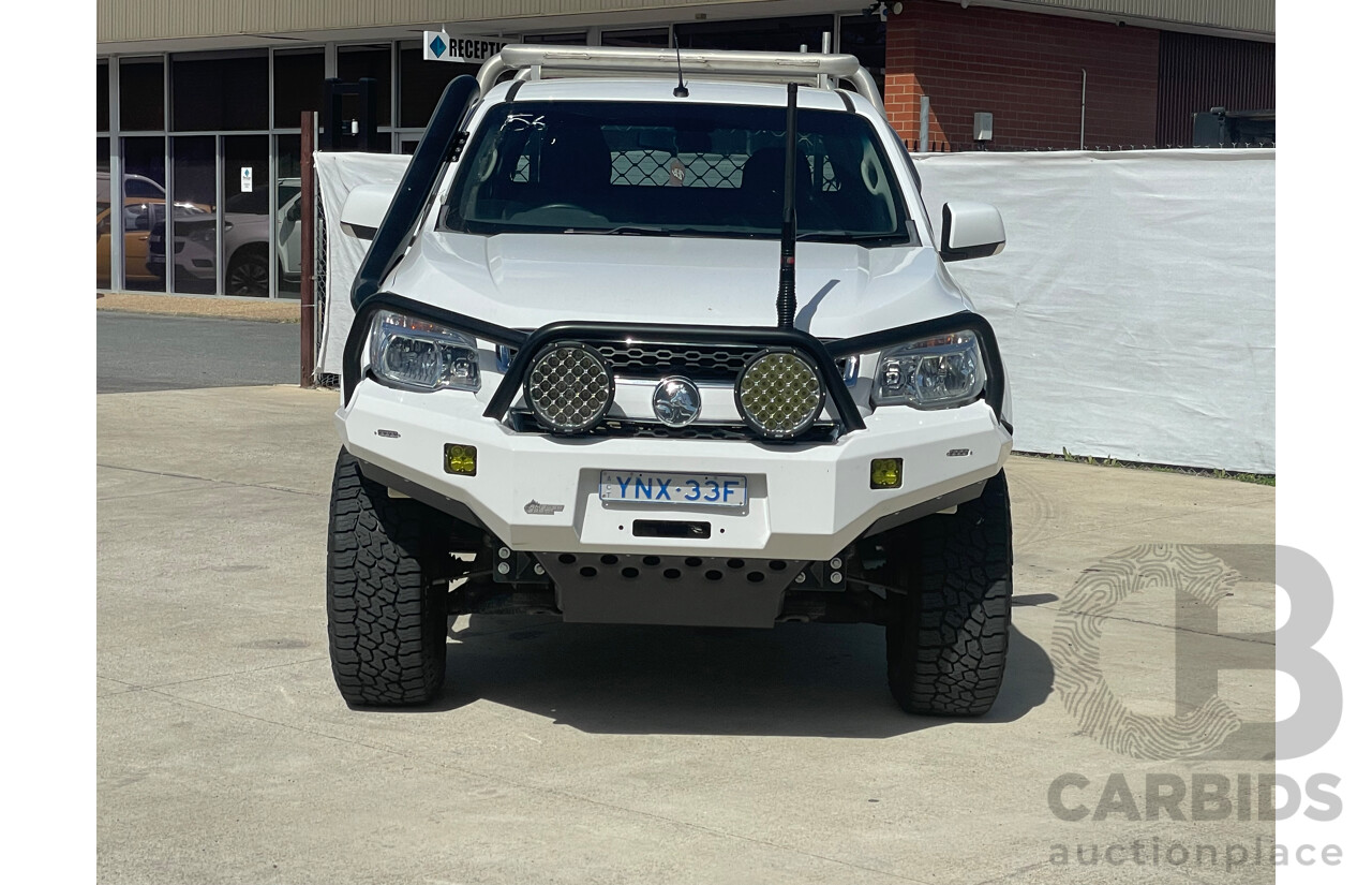 3/2016 Holden Colorado LS (4x4) RG MY15 C/Chas White 2.8L