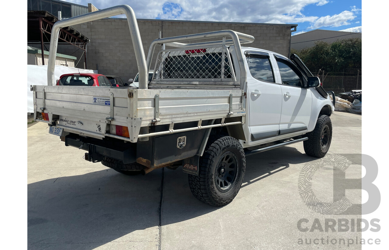 3/2016 Holden Colorado LS (4x4) RG MY15 C/Chas White 2.8L