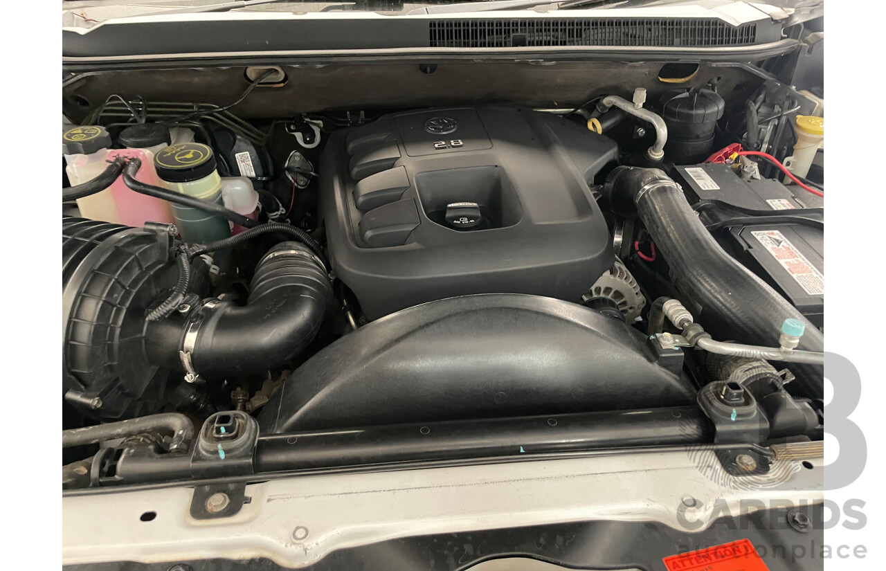 3/2016 Holden Colorado LS (4x4) RG MY15 C/Chas White 2.8L