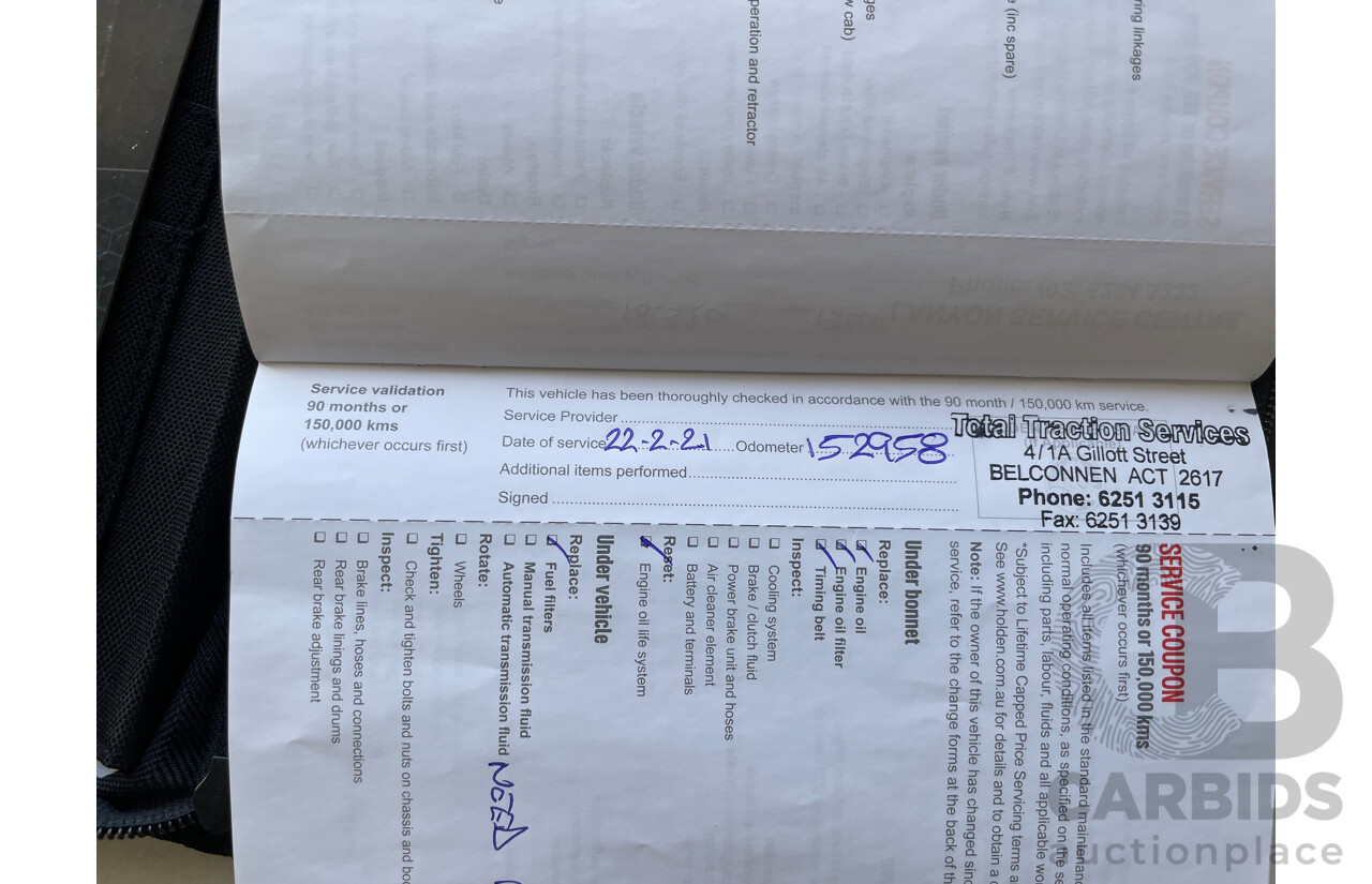 3/2016 Holden Colorado LS (4x4) RG MY15 C/Chas White 2.8L