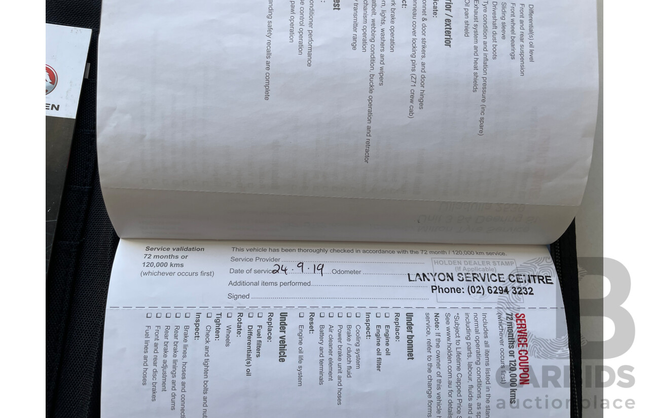 3/2016 Holden Colorado LS (4x4) RG MY15 C/Chas White 2.8L