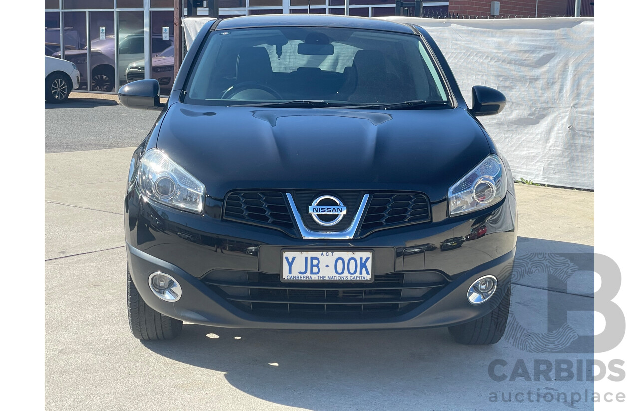8/2012 Nissan Dualis Ti (4x2) J10 SERIES II 4d Wagon Black 2.0L