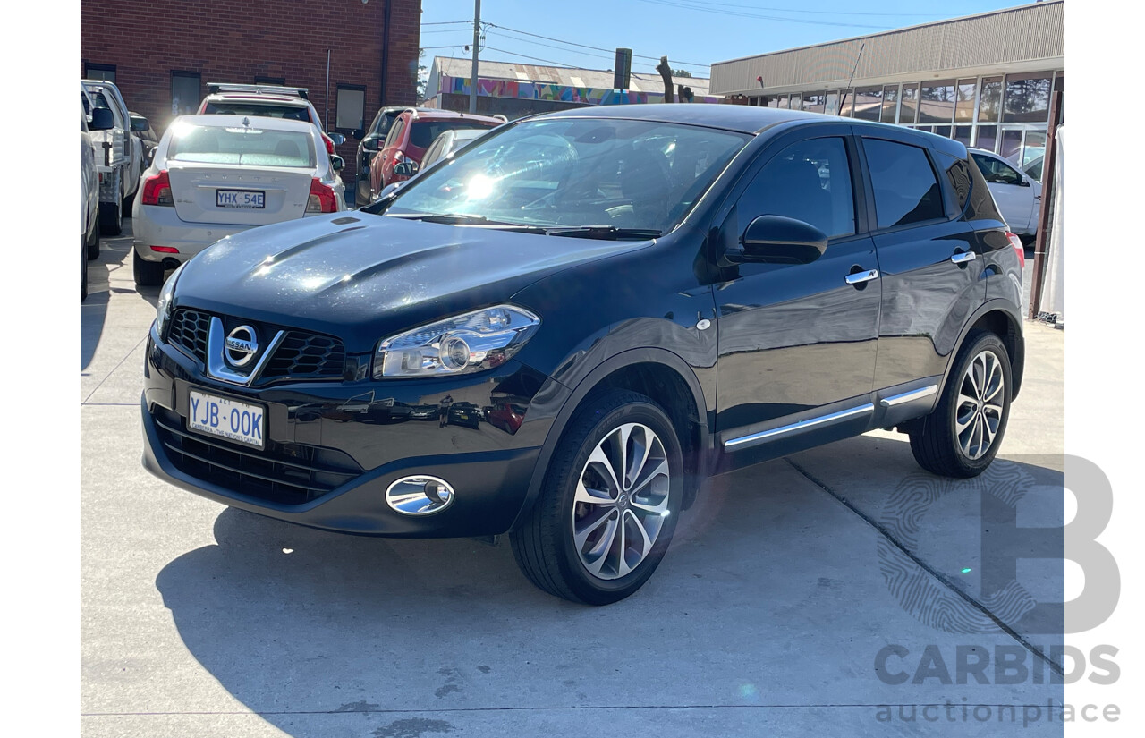 8/2012 Nissan Dualis Ti (4x2) J10 SERIES II 4d Wagon Black 2.0L