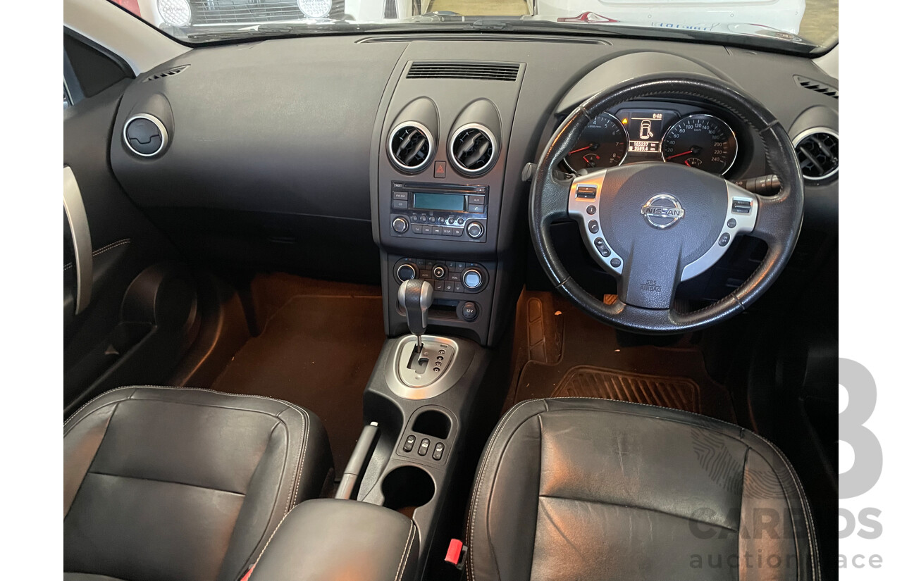 8/2012 Nissan Dualis Ti (4x2) J10 SERIES II 4d Wagon Black 2.0L