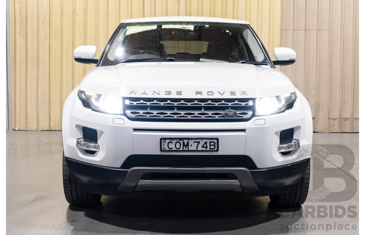 5/2013 Land Rover Range Rover Evoque SD4 PURE LV MY13 5d Wagon Fuji White Turbo Diesel 2.2L