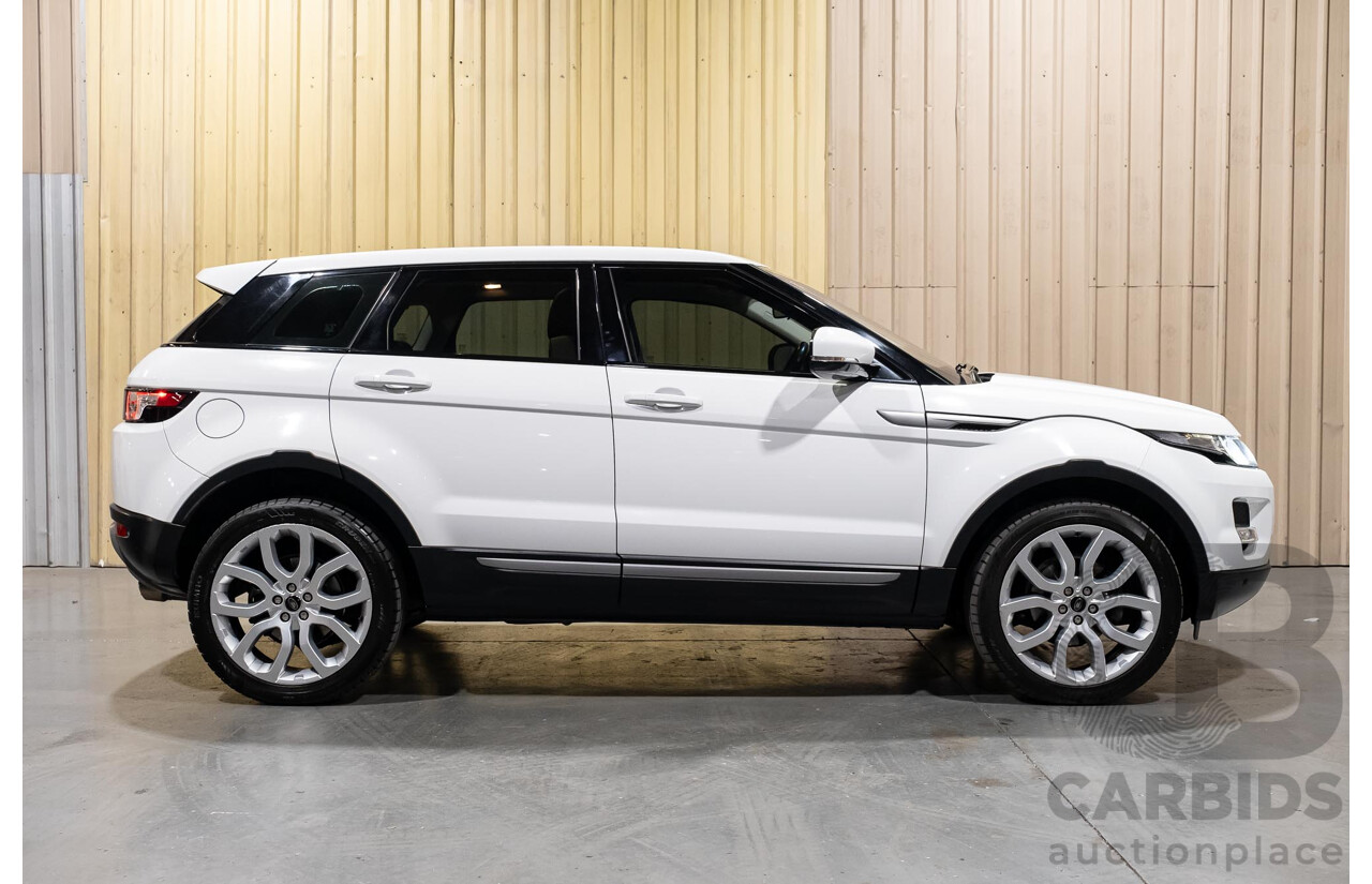 5/2013 Land Rover Range Rover Evoque SD4 PURE LV MY13 5d Wagon Fuji White Turbo Diesel 2.2L