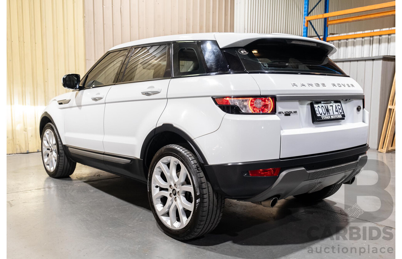 5/2013 Land Rover Range Rover Evoque SD4 PURE LV MY13 5d Wagon Fuji White Turbo Diesel 2.2L