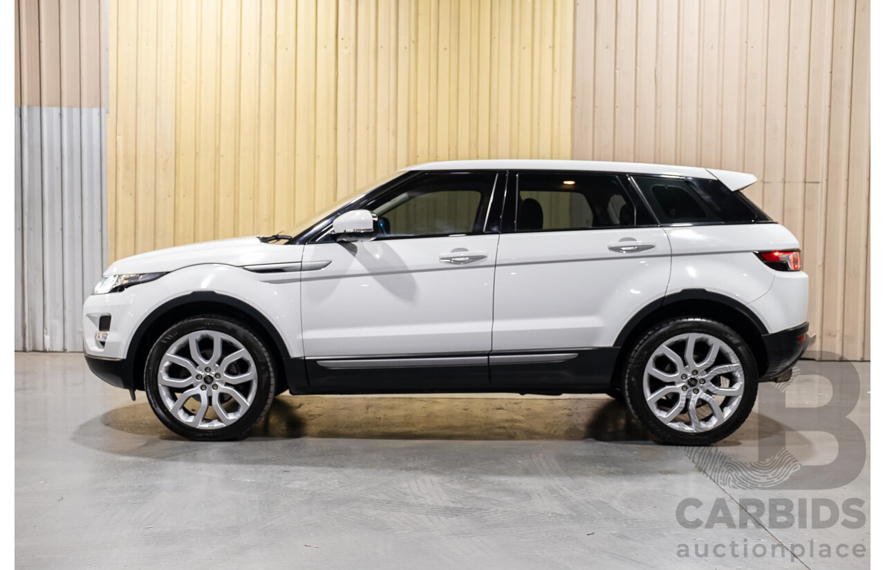 5/2013 Land Rover Range Rover Evoque SD4 PURE LV MY13 5d Wagon Fuji White Turbo Diesel 2.2L