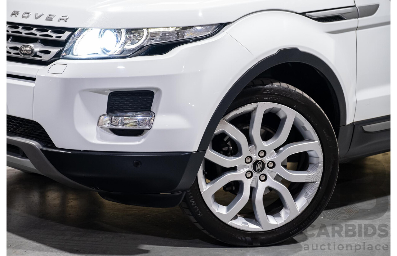 5/2013 Land Rover Range Rover Evoque SD4 PURE LV MY13 5d Wagon Fuji White Turbo Diesel 2.2L