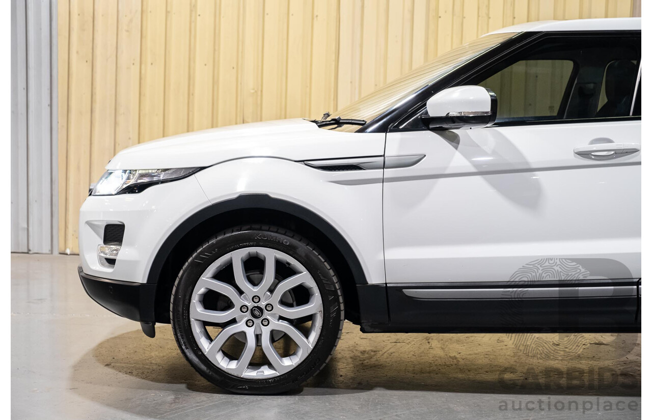 5/2013 Land Rover Range Rover Evoque SD4 PURE LV MY13 5d Wagon Fuji White Turbo Diesel 2.2L