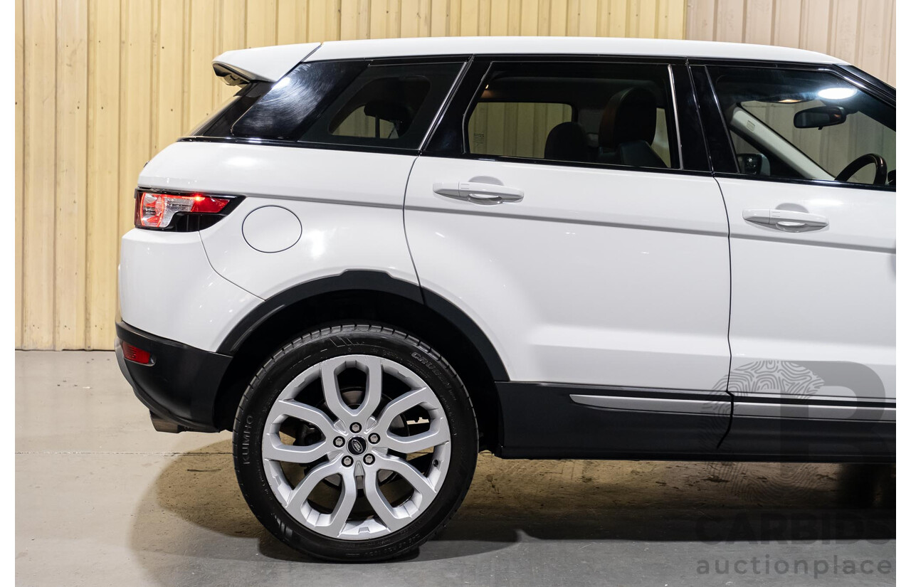 5/2013 Land Rover Range Rover Evoque SD4 PURE LV MY13 5d Wagon Fuji White Turbo Diesel 2.2L