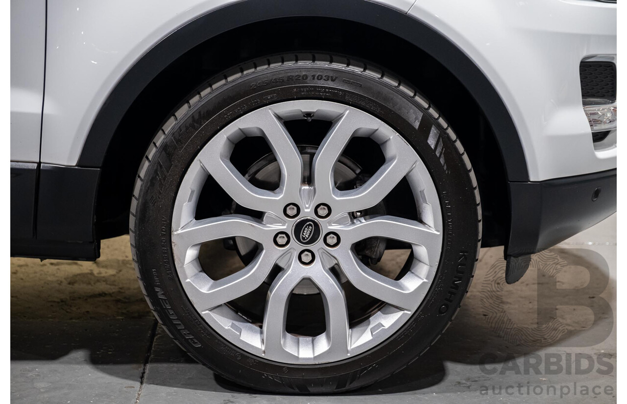 5/2013 Land Rover Range Rover Evoque SD4 PURE LV MY13 5d Wagon Fuji White Turbo Diesel 2.2L