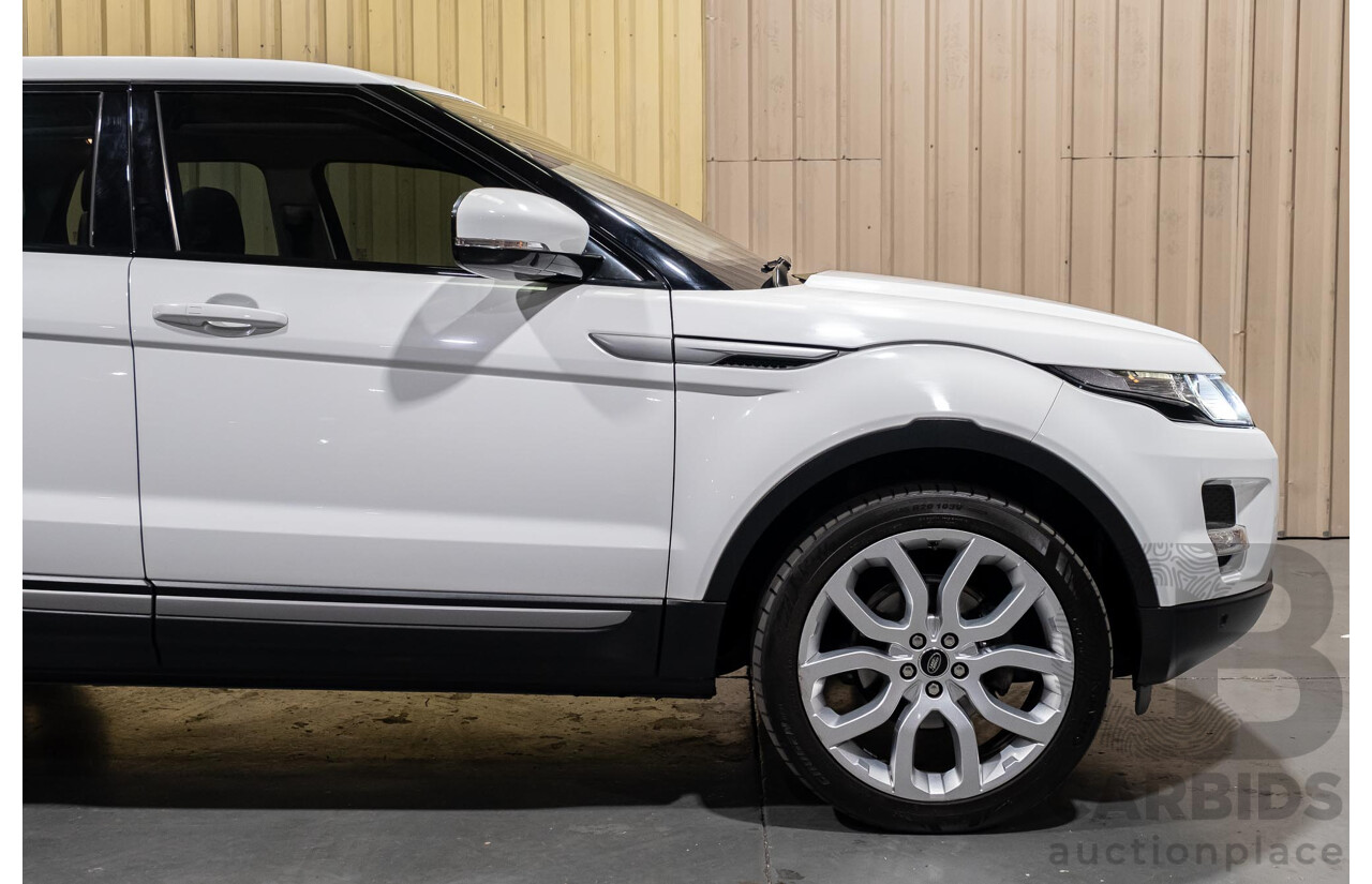 5/2013 Land Rover Range Rover Evoque SD4 PURE LV MY13 5d Wagon Fuji White Turbo Diesel 2.2L