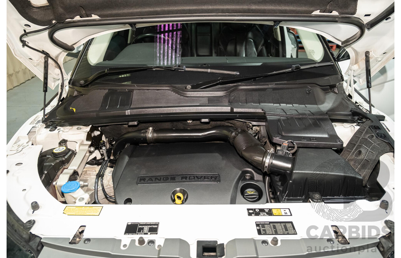5/2013 Land Rover Range Rover Evoque SD4 PURE LV MY13 5d Wagon Fuji White Turbo Diesel 2.2L