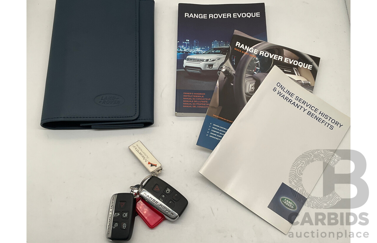 5/2013 Land Rover Range Rover Evoque SD4 PURE LV MY13 5d Wagon Fuji White Turbo Diesel 2.2L