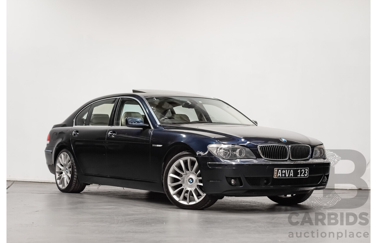 11/2006 BMW 760Li E65 MY06 4d Sedan Blue V12 6.0L