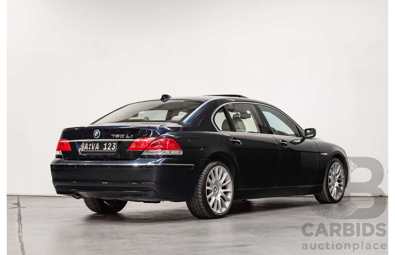 11/2006 BMW 760Li E65 MY06 4d Sedan Blue V12 6.0L