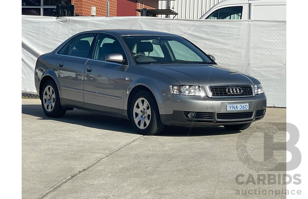 8/2003 Audi A4 2.0 B6 4d Sedan Silver 2.0L
