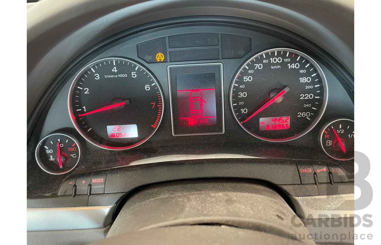 8/2003 Audi A4 2.0 B6 4d Sedan Silver 2.0L