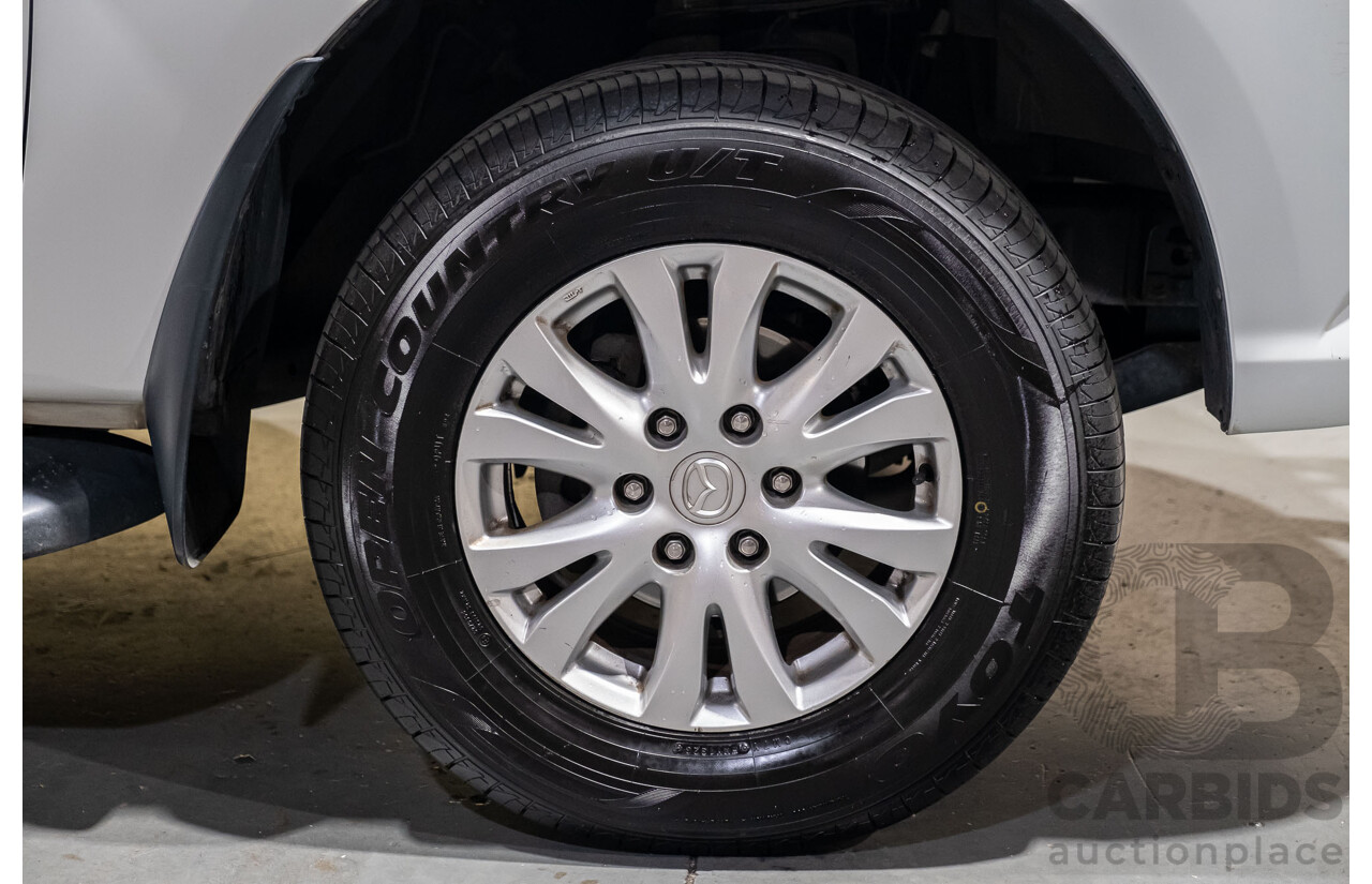 4/2014 Mazda BT-50 GT (4x4) MY13 Dual Cab Utility White Turbo Diesel 3.2L