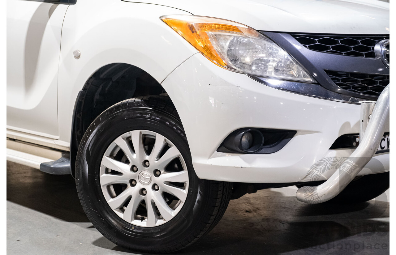 4/2014 Mazda BT-50 GT (4x4) MY13 Dual Cab Utility White Turbo Diesel 3.2L