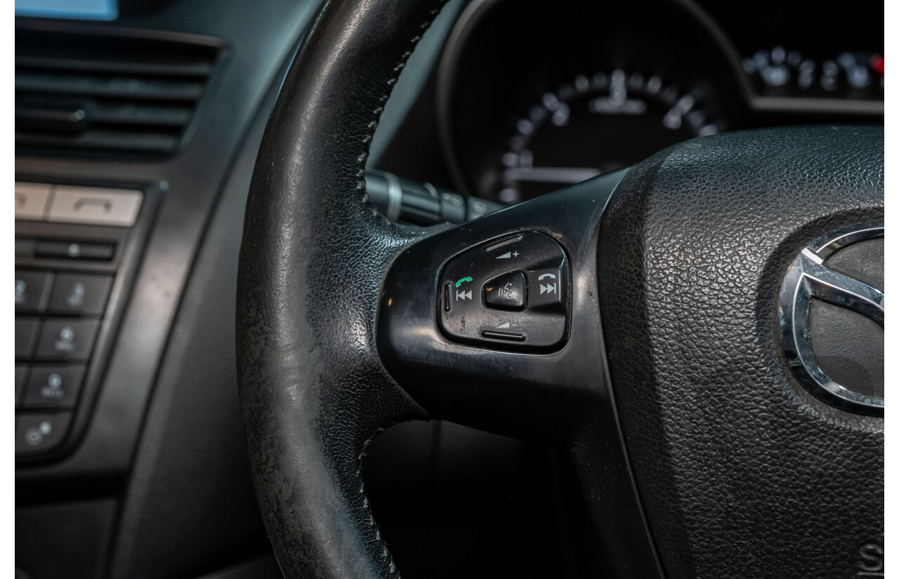 4/2014 Mazda BT-50 GT (4x4) MY13 Dual Cab Utility White Turbo Diesel 3.2L