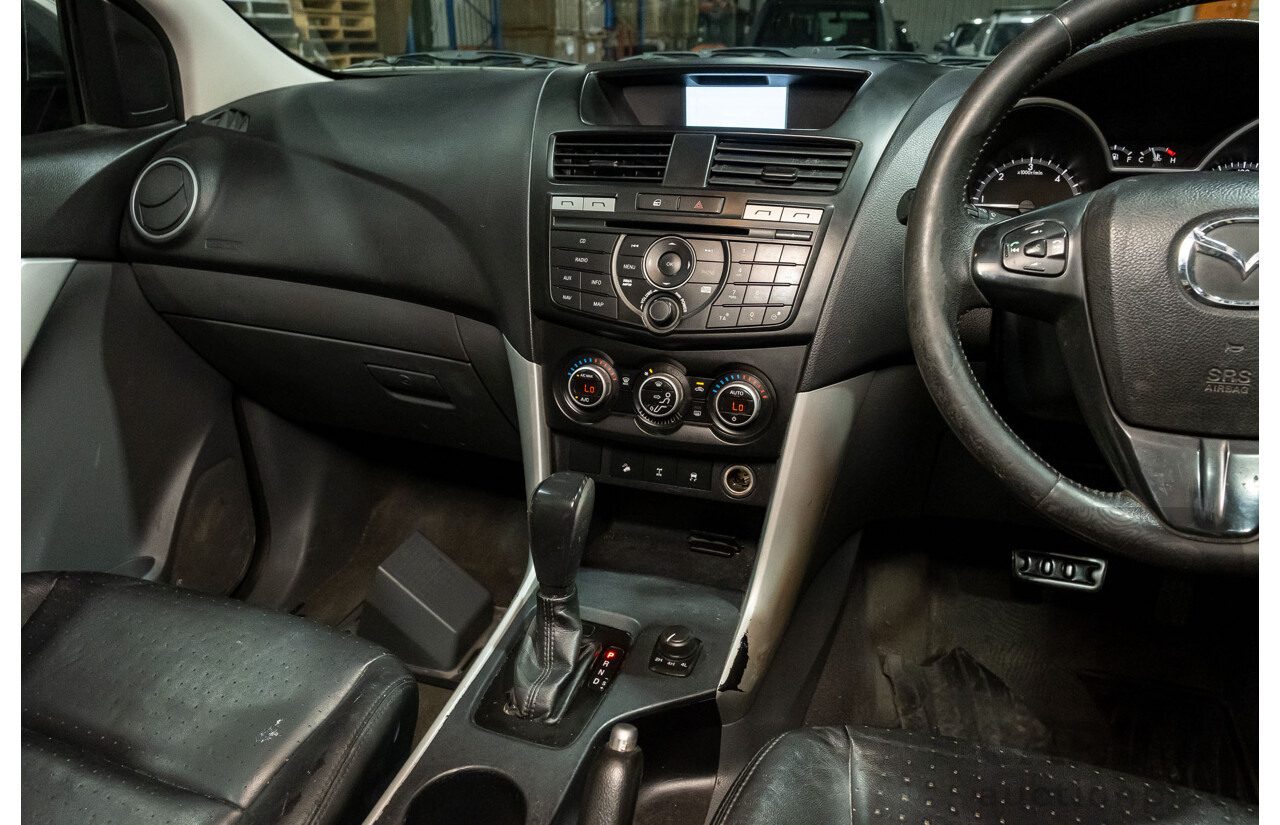 4/2014 Mazda BT-50 GT (4x4) MY13 Dual Cab Utility White Turbo Diesel 3.2L