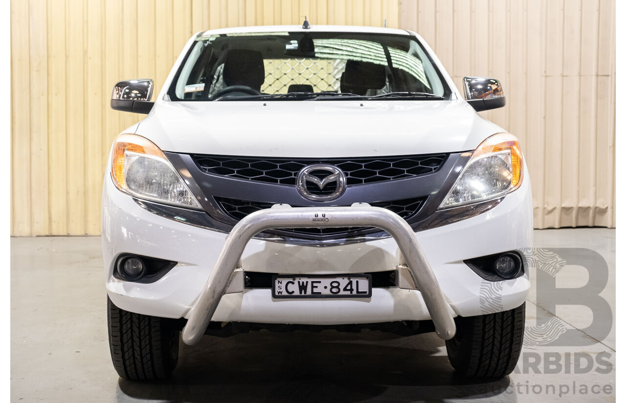 4/2014 Mazda BT-50 GT (4x4) MY13 Dual Cab Utility White Turbo Diesel 3.2L