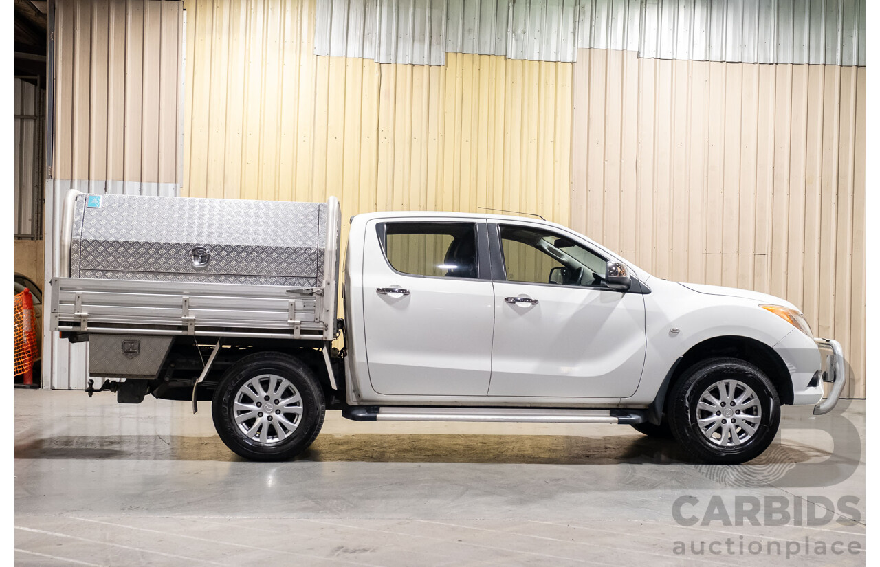 4/2014 Mazda BT-50 GT (4x4) MY13 Dual Cab Utility White Turbo Diesel 3.2L