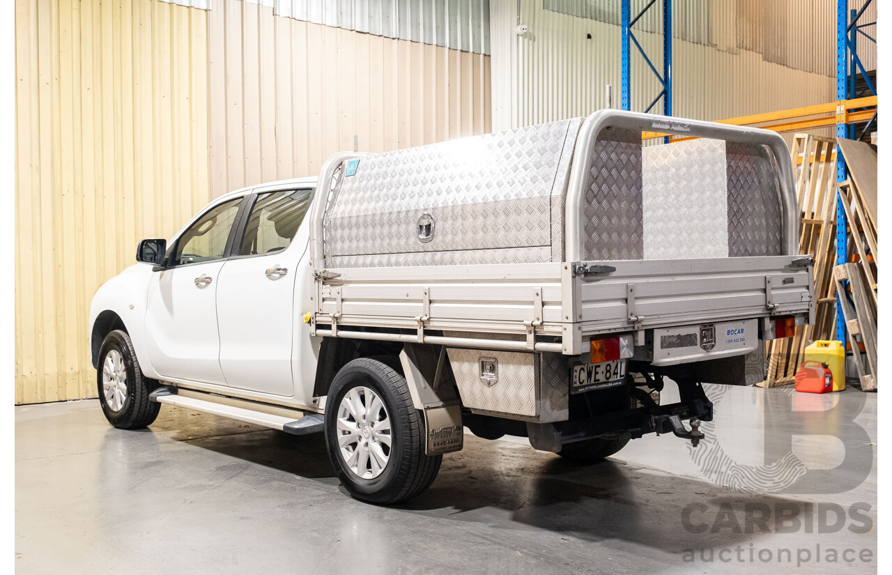 4/2014 Mazda BT-50 GT (4x4) MY13 Dual Cab Utility White Turbo Diesel 3.2L