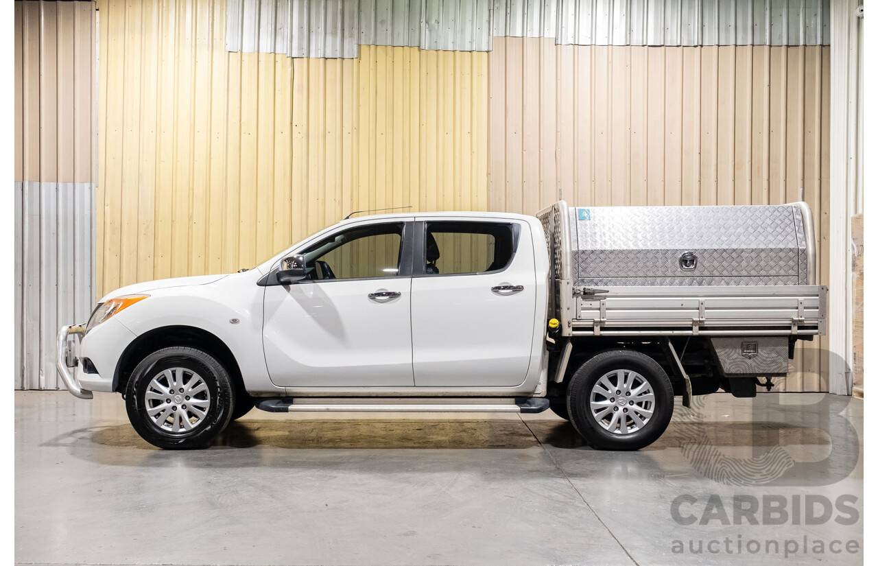4/2014 Mazda BT-50 GT (4x4) MY13 Dual Cab Utility White Turbo Diesel 3.2L