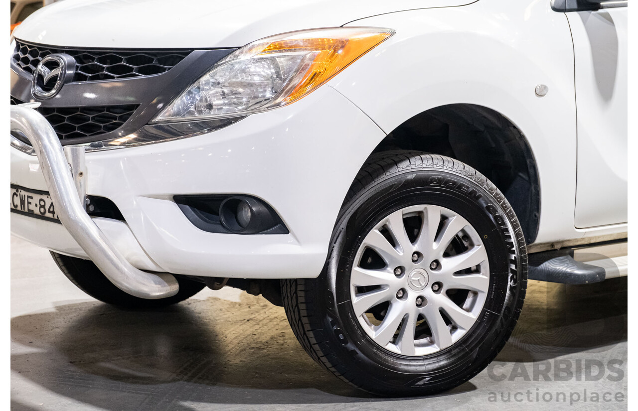 4/2014 Mazda BT-50 GT (4x4) MY13 Dual Cab Utility White Turbo Diesel 3.2L