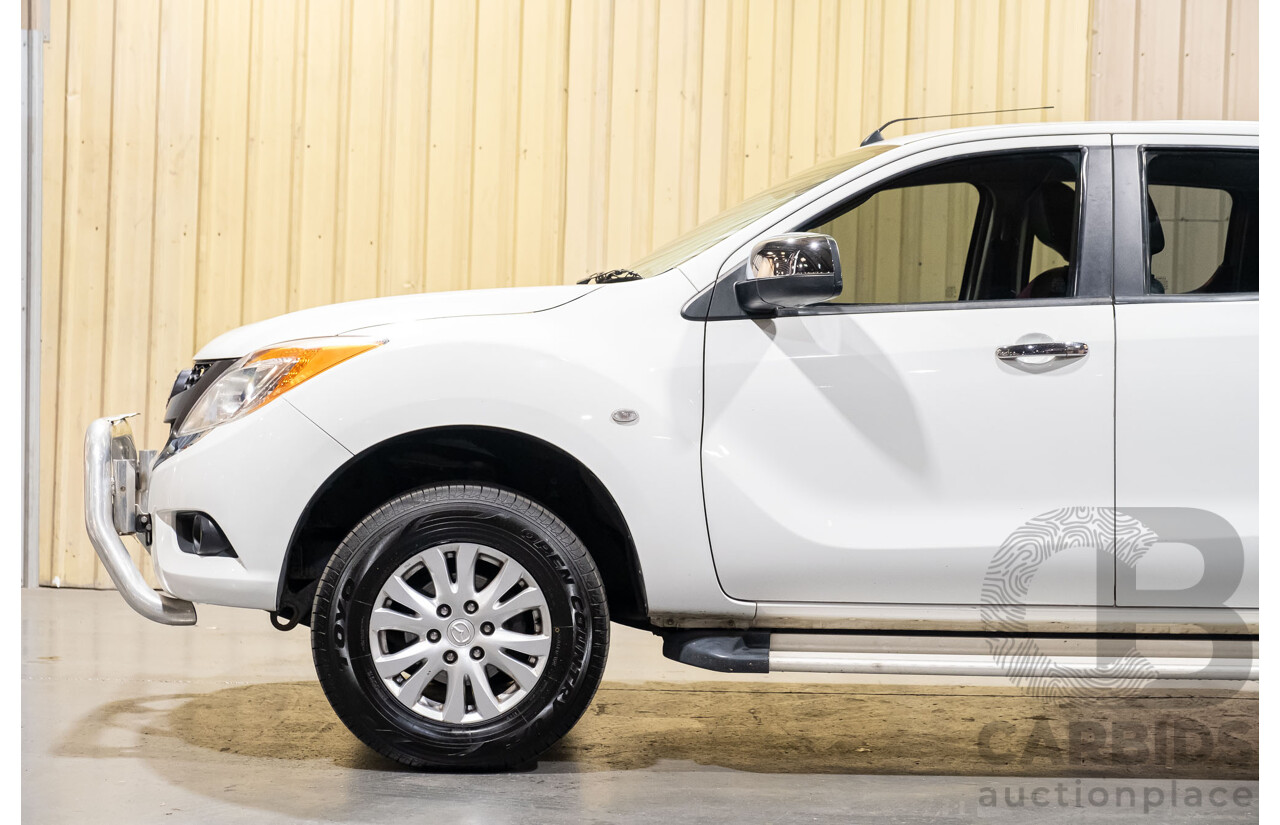 4/2014 Mazda BT-50 GT (4x4) MY13 Dual Cab Utility White Turbo Diesel 3.2L