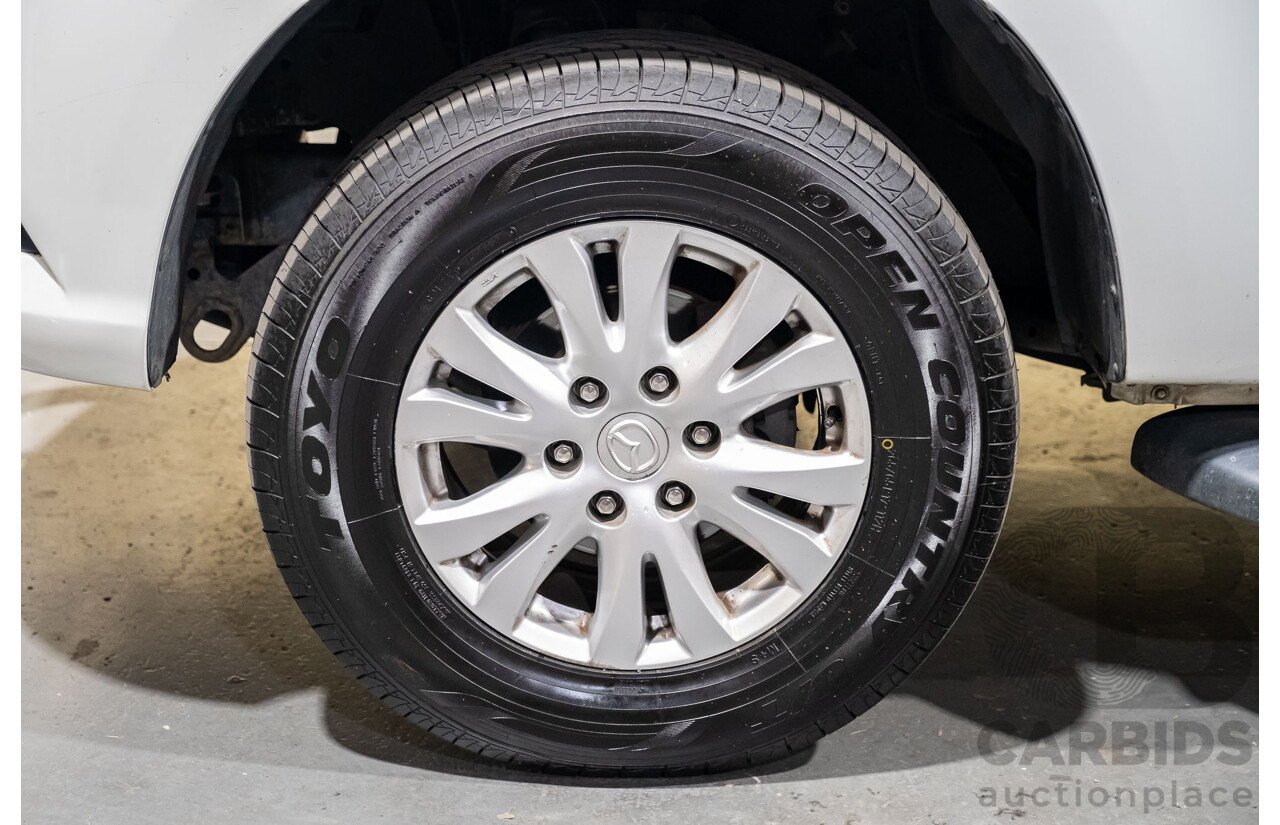 4/2014 Mazda BT-50 GT (4x4) MY13 Dual Cab Utility White Turbo Diesel 3.2L