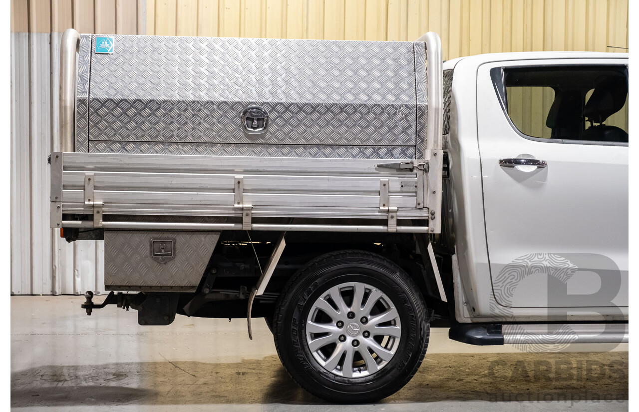 4/2014 Mazda BT-50 GT (4x4) MY13 Dual Cab Utility White Turbo Diesel 3.2L