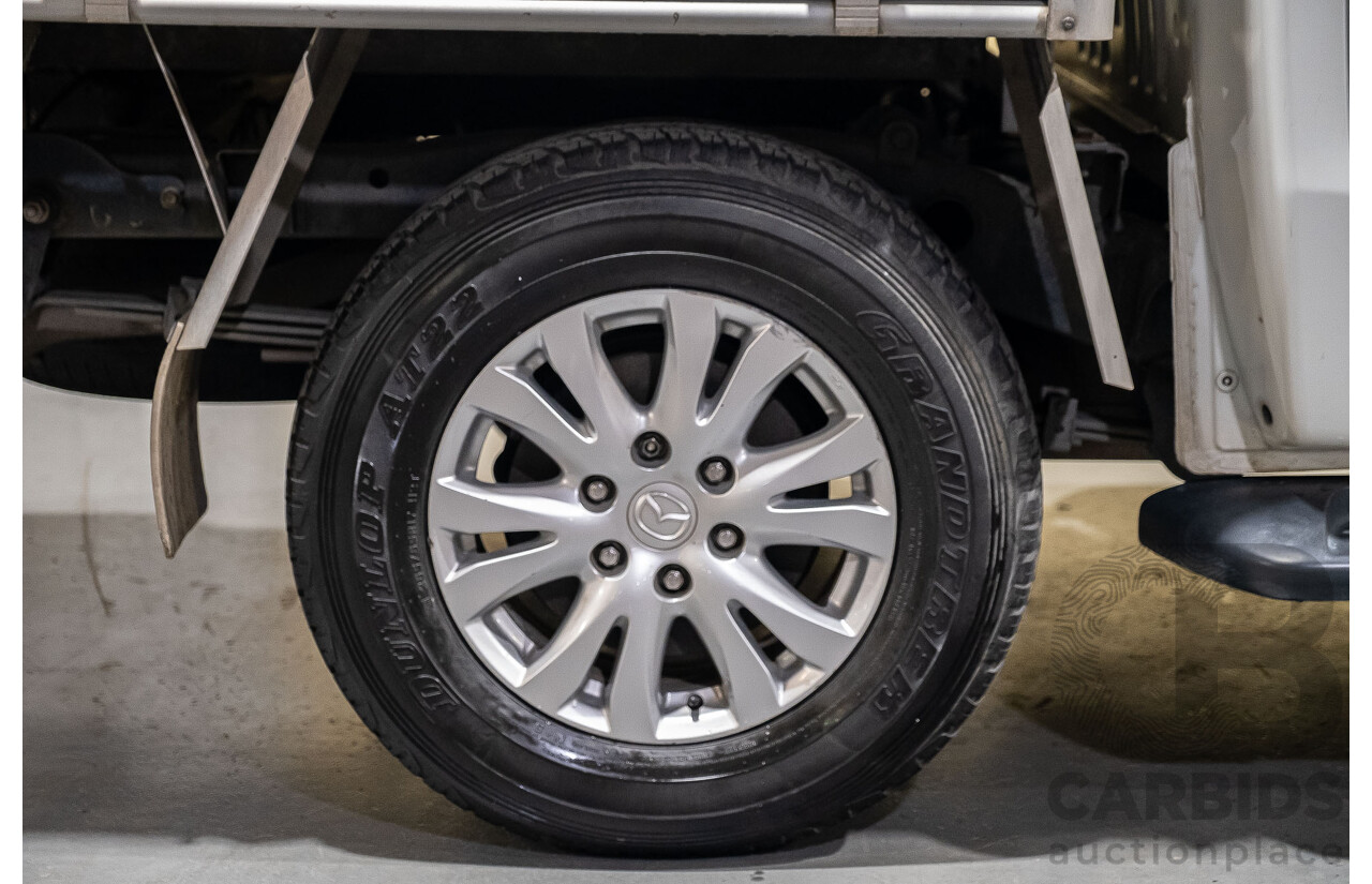 4/2014 Mazda BT-50 GT (4x4) MY13 Dual Cab Utility White Turbo Diesel 3.2L