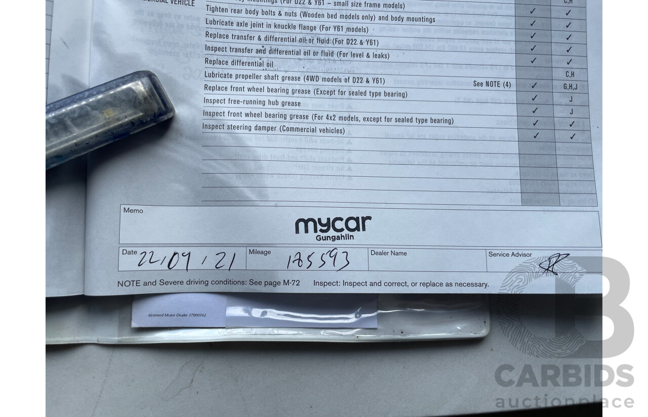 6/2004 Nissan X-Trail ST (4x4) T30 4d Wagon Gold 2.5L