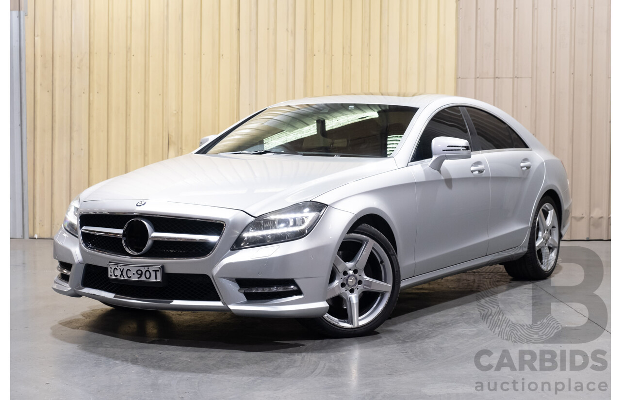 7/2012 Mercedes Benz CLS 350 CDI BE 218 AMG Pack 4d Coupe Iridium Silver Metallic Turbo Diesel V6 3.0L