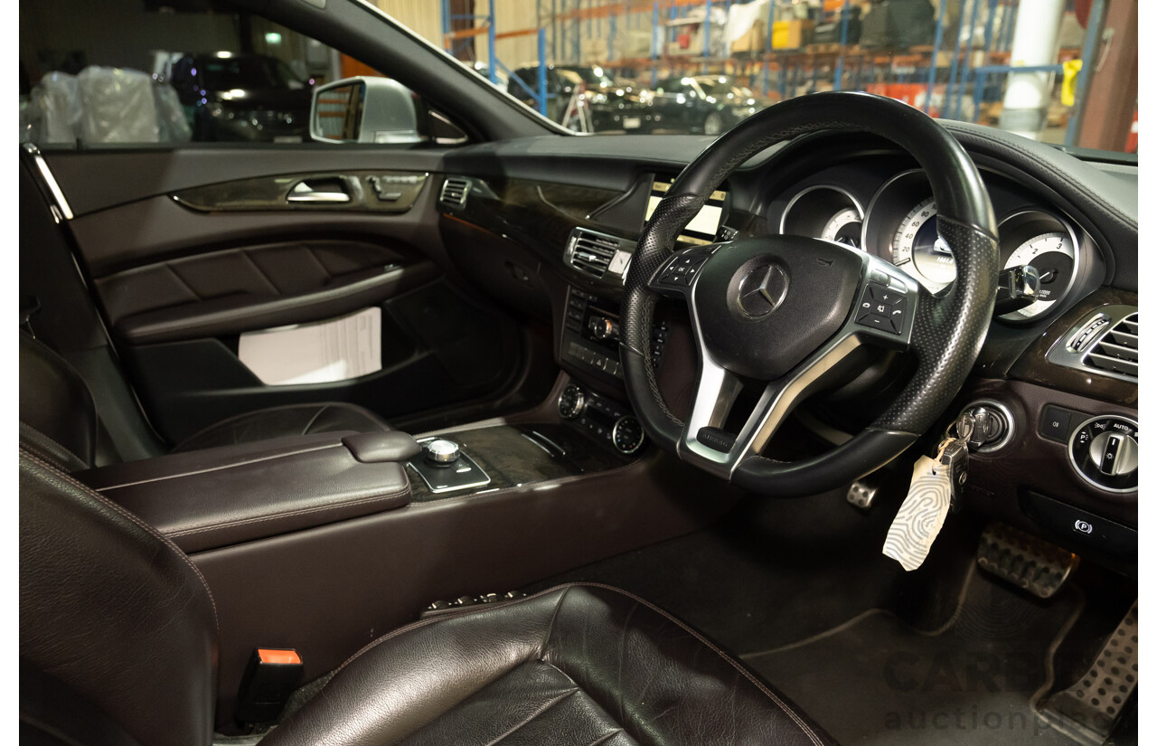 7/2012 Mercedes Benz CLS 350 CDI BE 218 AMG Pack 4d Coupe Iridium Silver Metallic Turbo Diesel V6 3.0L