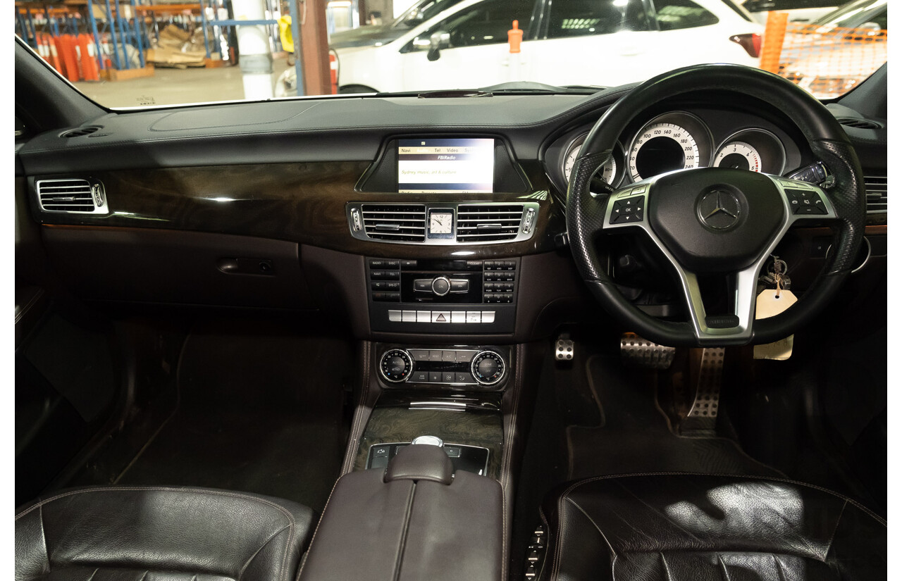 7/2012 Mercedes Benz CLS 350 CDI BE 218 AMG Pack 4d Coupe Iridium Silver Metallic Turbo Diesel V6 3.0L