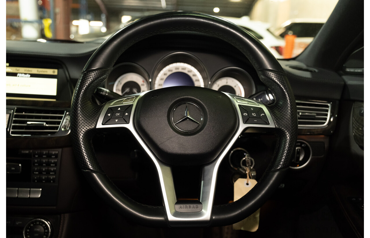 7/2012 Mercedes Benz CLS 350 CDI BE 218 AMG Pack 4d Coupe Iridium Silver Metallic Turbo Diesel V6 3.0L