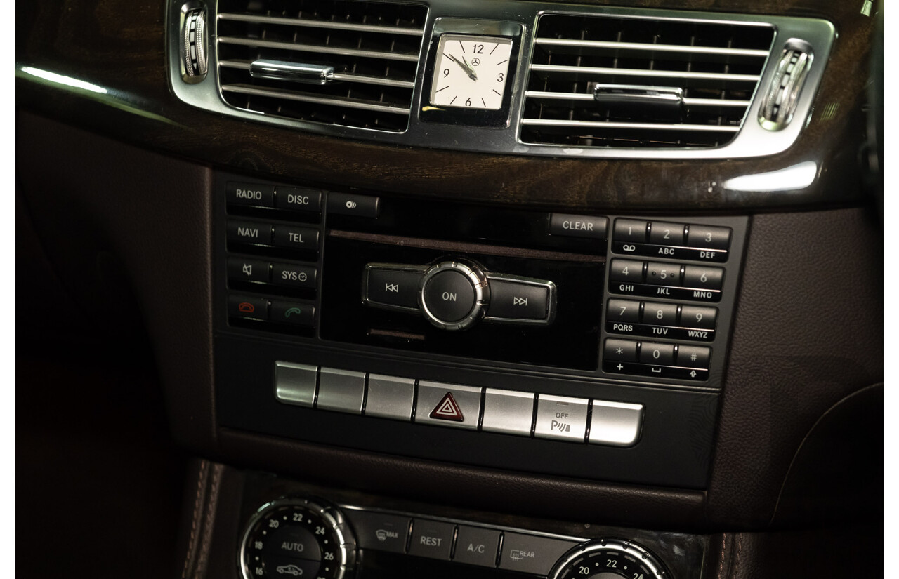 7/2012 Mercedes Benz CLS 350 CDI BE 218 AMG Pack 4d Coupe Iridium Silver Metallic Turbo Diesel V6 3.0L